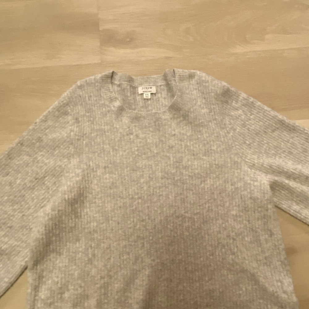 J Crew Puff Sleeve Extra Soft Sweater - Picture 2 of 8
